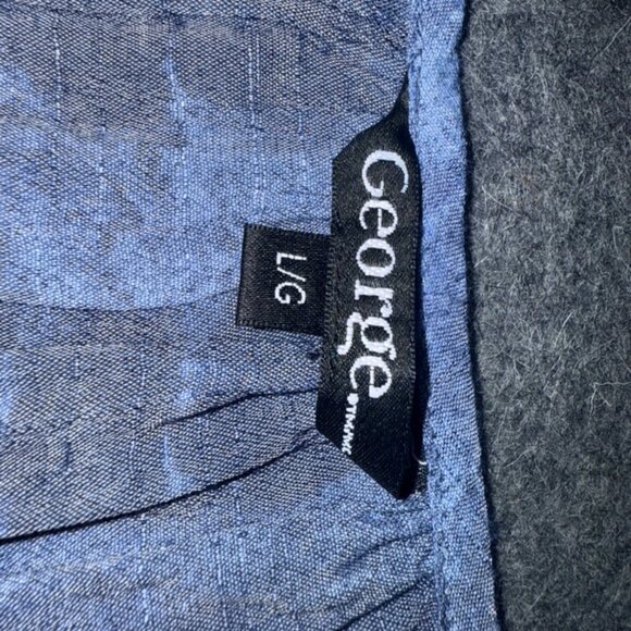 Blue Grey Blouse Short Sleeved - Picture 1 of 3